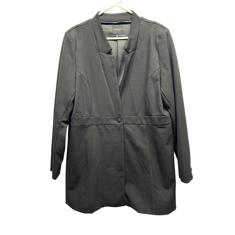 Liverpool‎ Los Angeles Black Longline Blazer Jacket XL